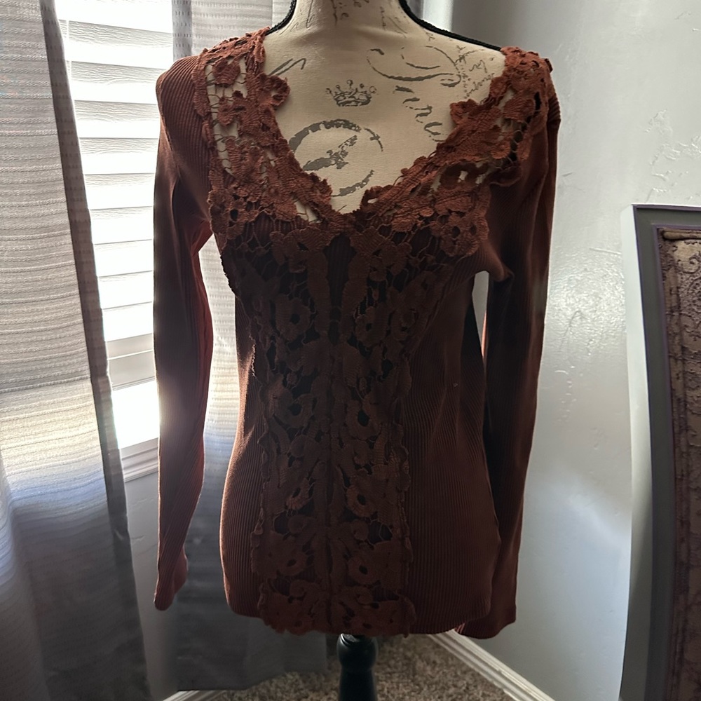 Burnt Orange Long Sleeve Shirt